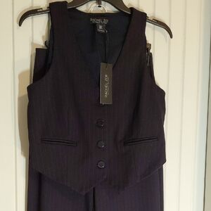 Rachel Zoe Dark Pinstripe Vest and Trousers